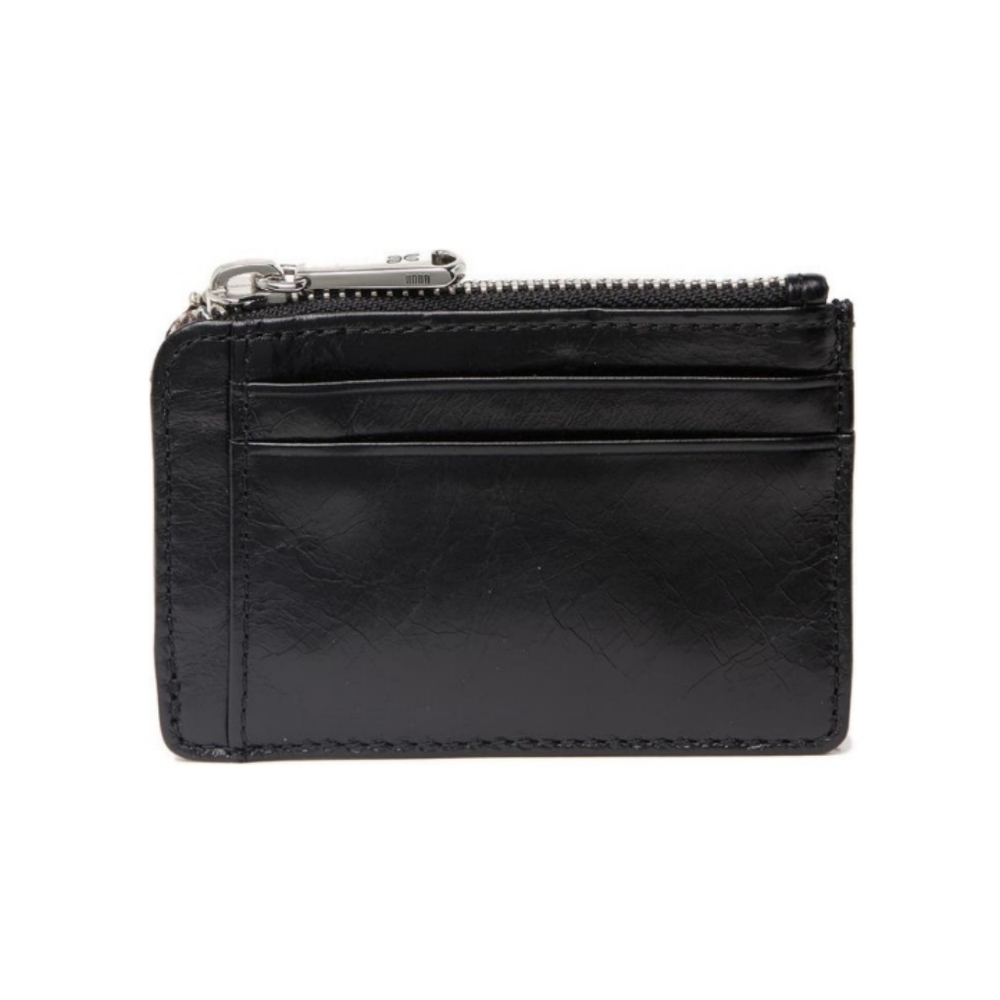 HOBO Kai Mini Card ID Wallet Black Leather